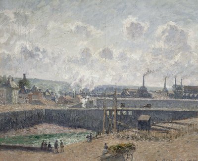 Marée basse aux docks de Duquesne, Dieppe, 1902 - Camille Jacob Pissarro